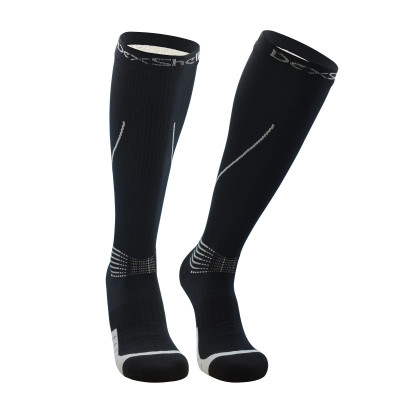 Водонепроницаемые носки Dexshell Mudder S, M, L, XL, черные с серыми полосками купить фото, изображение