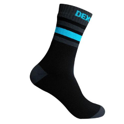 Водонепроницаемые носки DexShell Ultra Dri Sports Socks XL, L, M, S, с голубой полосой купить фото, изображение