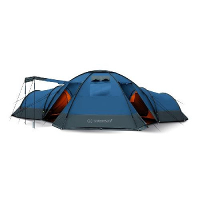 Палатка Trimm Family BUNGALOW II, 8+3, цвет: песочный, синий купить фото, изображение
