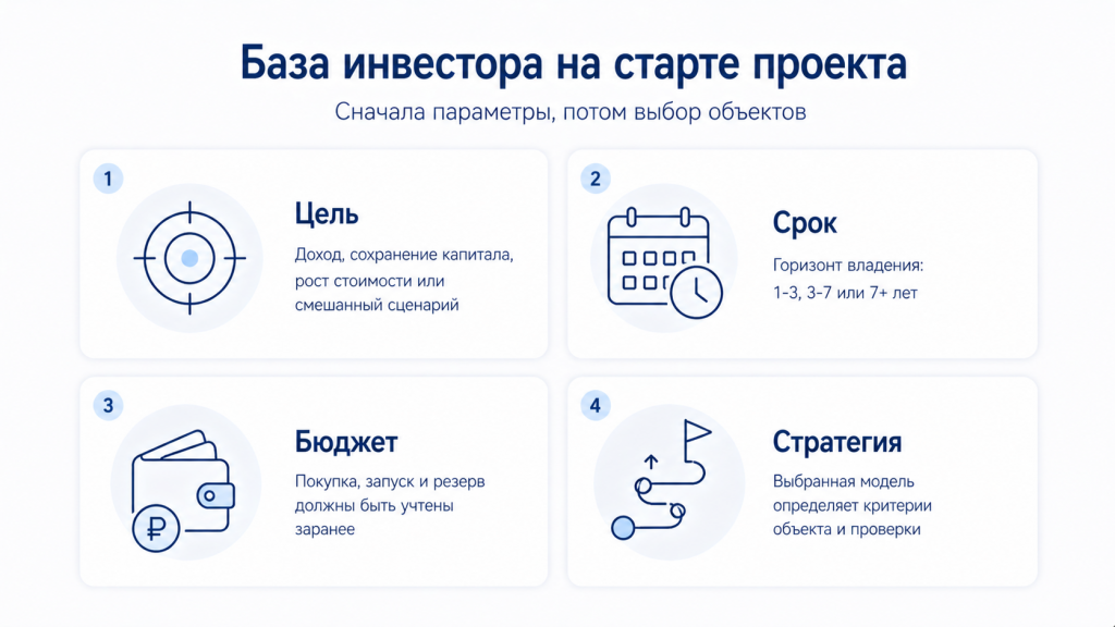 База инвестора на старте проекта База инвестора на старте проекта