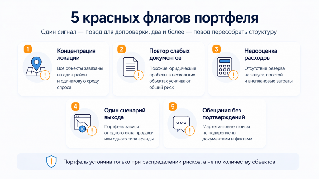 5 красных флагов портфеля