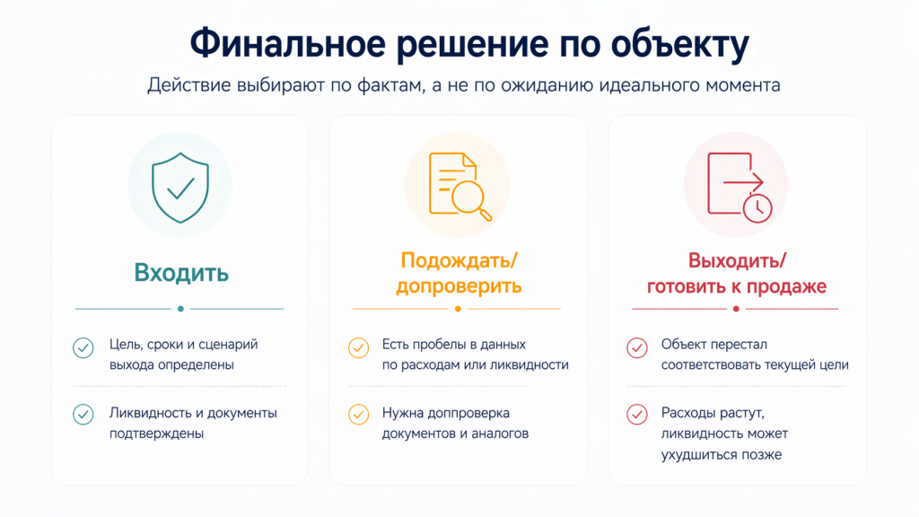 Финальное решение по объекту