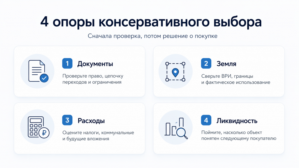 4 опоры консервативного выбора
