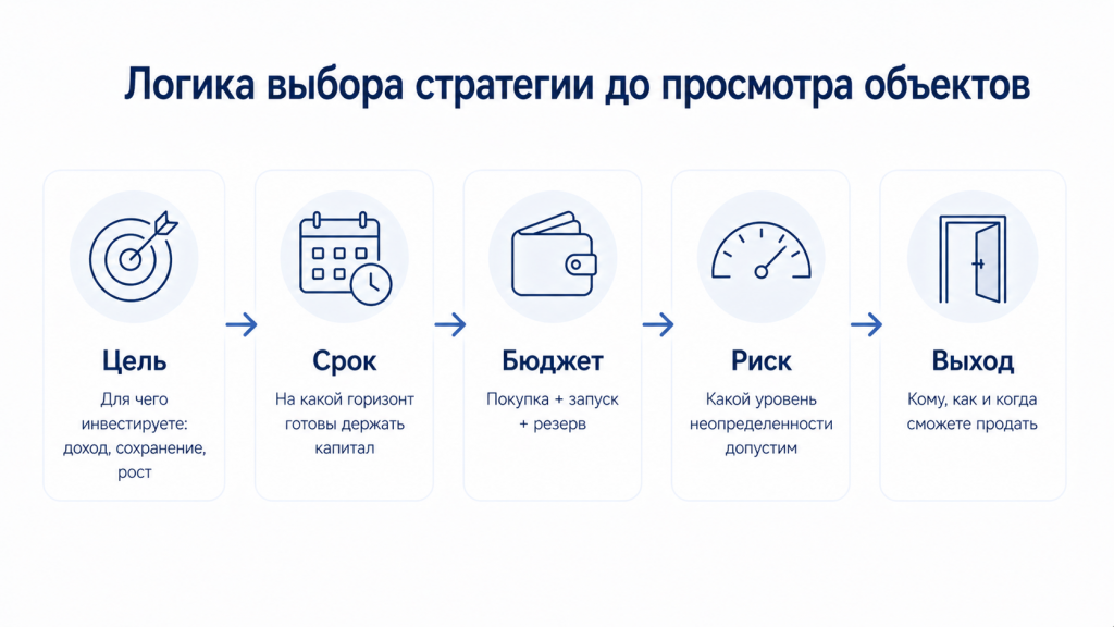 Логика выбора стратегии инвестирования